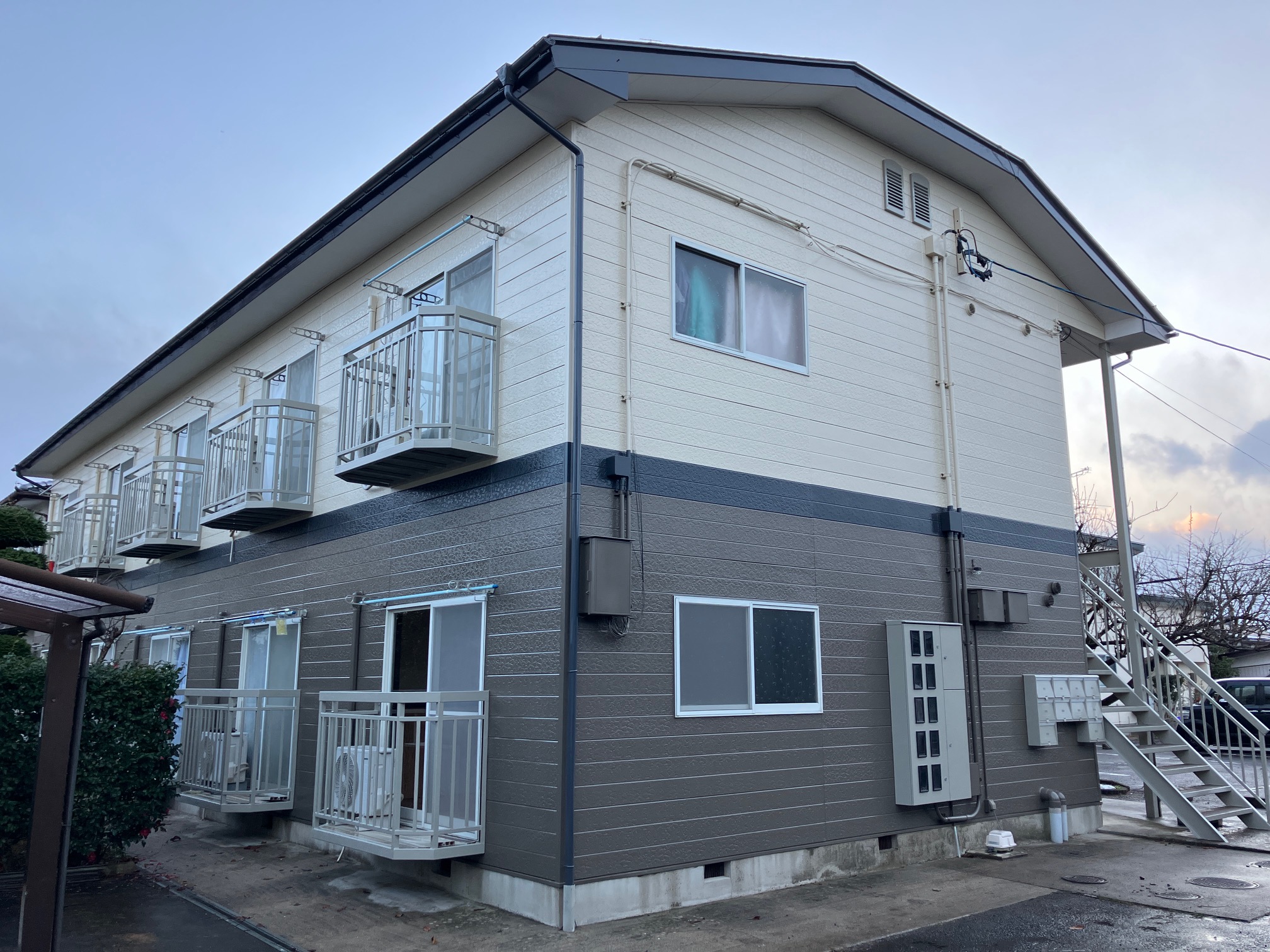 伊達市O様アパート塗装工事