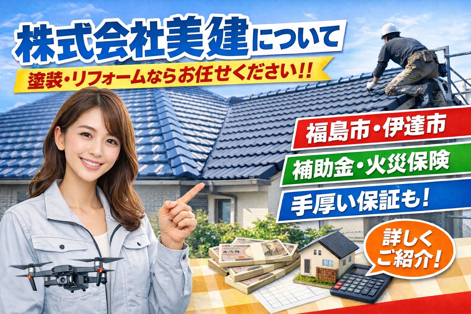 株式会社美建について｜塗装・リフォームならお任せください！！🏠【福島市・伊達市】