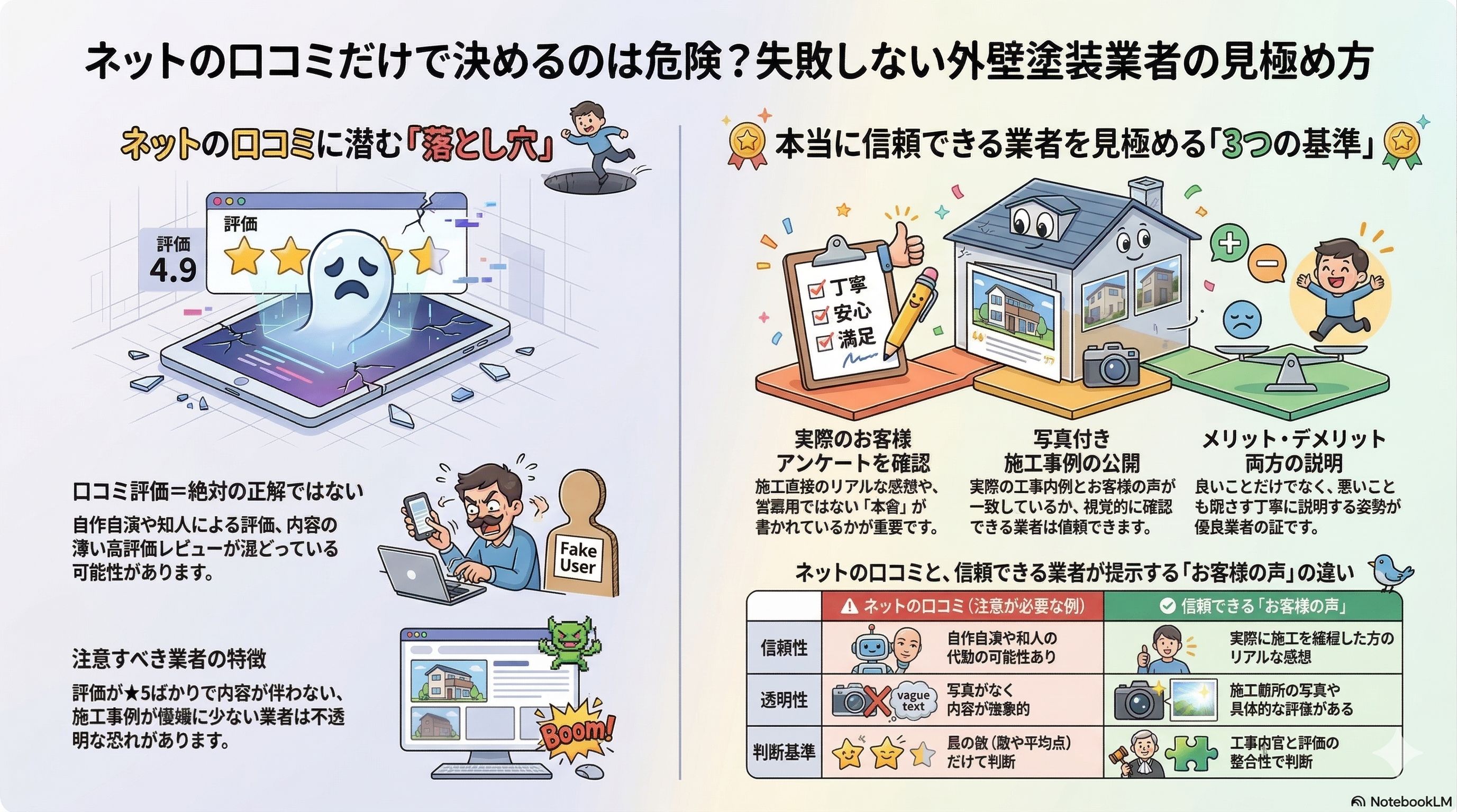 お客様の声だけで判断は危険?本当に信頼できる外壁塗装業者の見極め方|【福島市・伊達市】 02