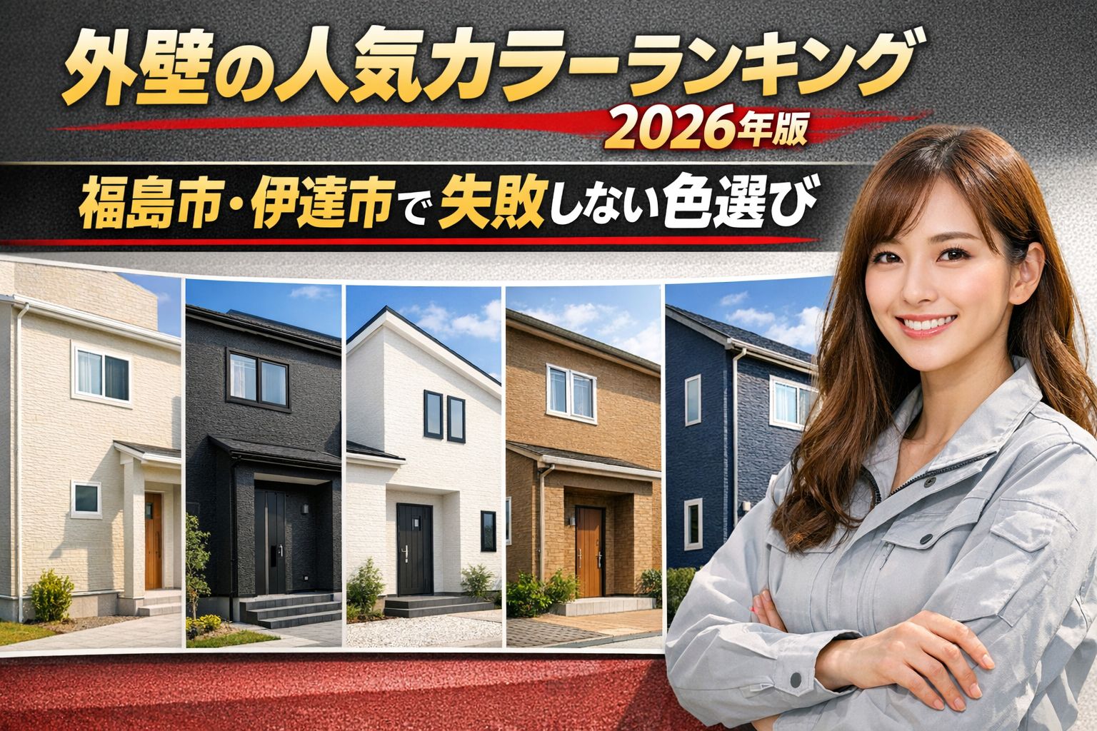 外壁の人気カラーランキング2026年版｜福島市・伊達市で後悔しない色選び💡