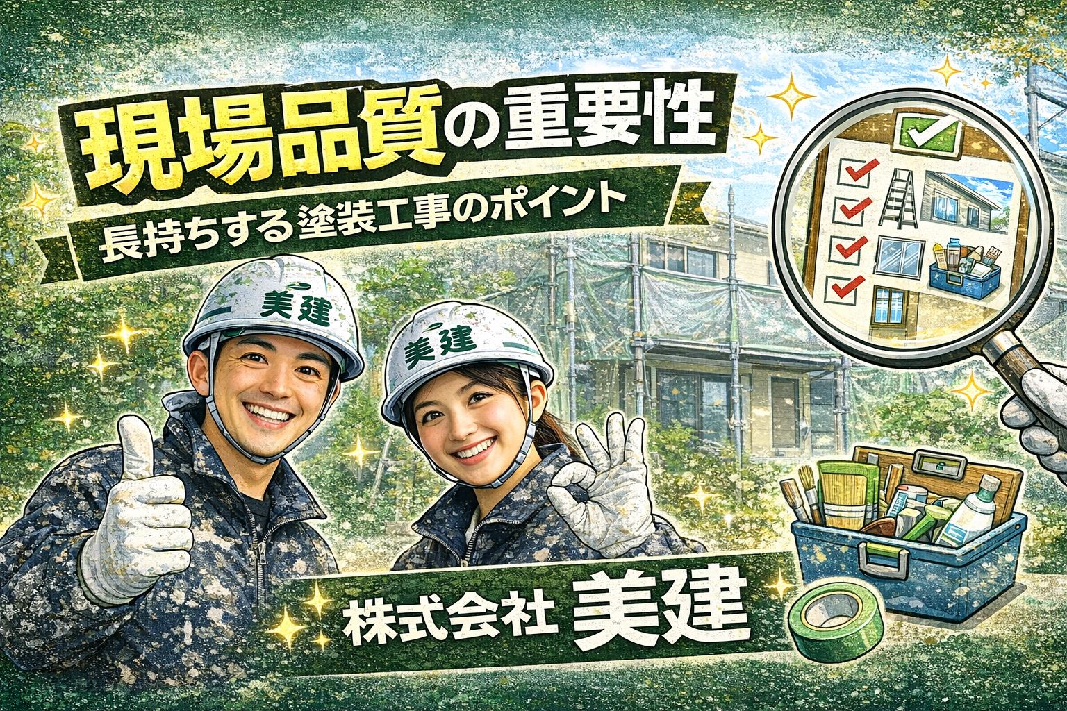 現場品質の重要性とは？長持ちする塗装工事のポイント🏠 福島市・伊達市の株式会社美建