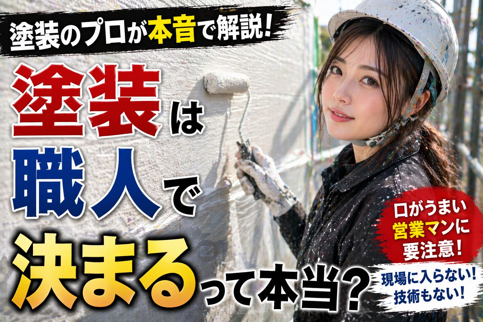 塗装は職人で決まるって本当？プロが本音で解説｜福島市・伊達市 株式会社美建🏠🎨