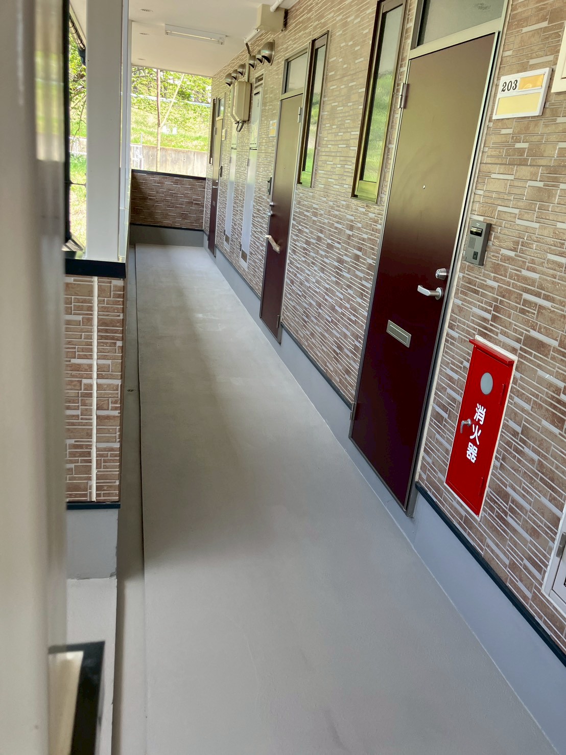 アパート床塗装工事が完了しました｜福島市・伊達市 株式会社美建🏠🎨