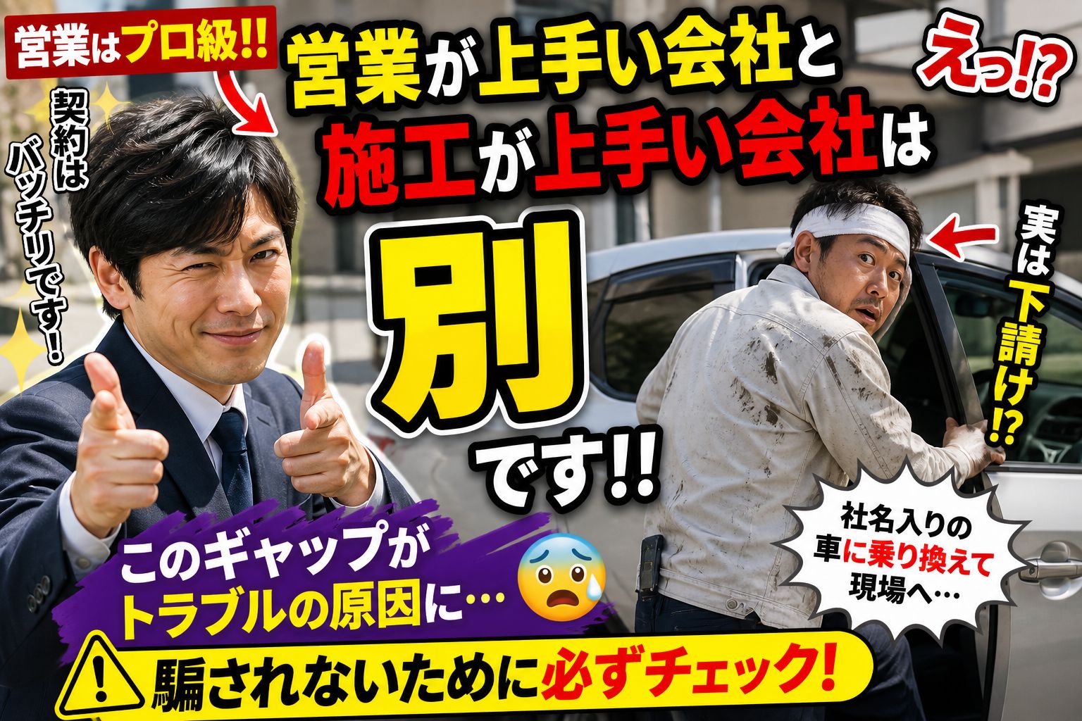 【要注意】営業が上手い会社と施工が上手い会社は別です｜福島市・伊達市 株式会社美建🏠⚠️