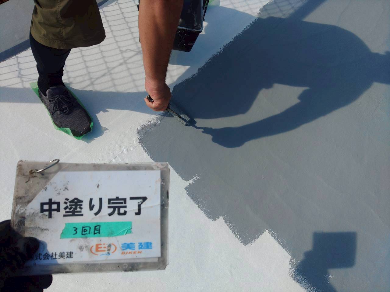 A様邸 物置屋上補修・防水工事が完了しました😊|下地補修・4回塗り施工【福島市】 08