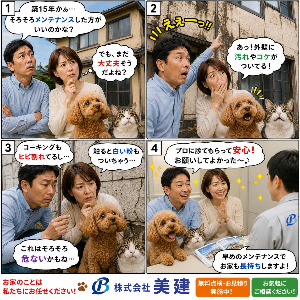 🏠築15年を過ぎたお家に起こることとは?今は大丈夫でも見えない劣化が始まっているかもしれません!【福島市・伊達市・二本松市|株式会社美建】 02