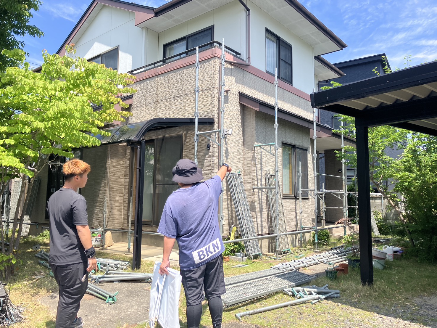 🏠福島市M様邸 屋根・外壁塗装工事・断熱改修工事を開始しました!✨ 02