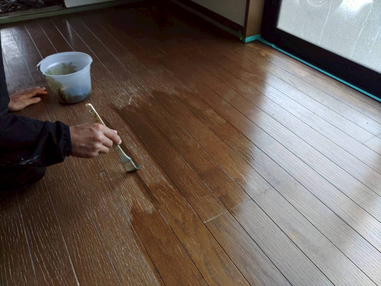 🏢伊達市K様アパート 内装床塗装工事が完了しました✨|床の汚れ・カビ・経年劣化をしっかり補修しました【伊達市】 06