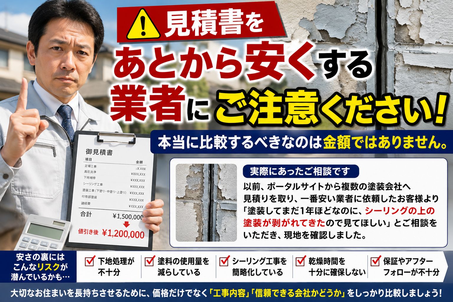 🚨見積書をあとから安くする業者にご注意ください！本当に比較するべきなのは金額ではありません。【福島市・伊達市・二本松市｜株式会社美建】