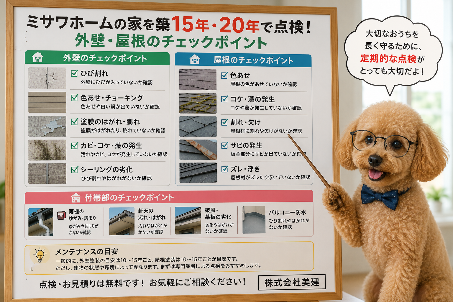 🏠 ミサワホームの家を築15年・20年で点検！外壁・屋根のチェックポイント【福島市・伊達市・伊達郡・二本松市｜株式会社美建】 02