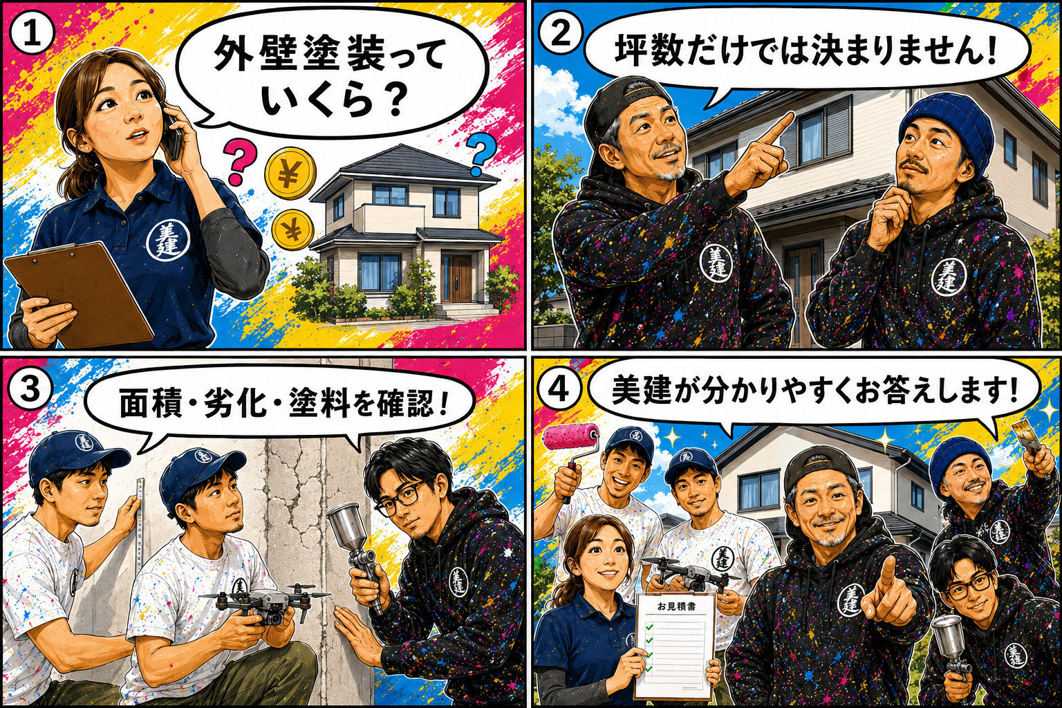 💰🏠美建がお答えします!外壁塗装の費用Q&A🎨【福島市・伊達市・伊達郡・二本松市|株式会社美建】 02