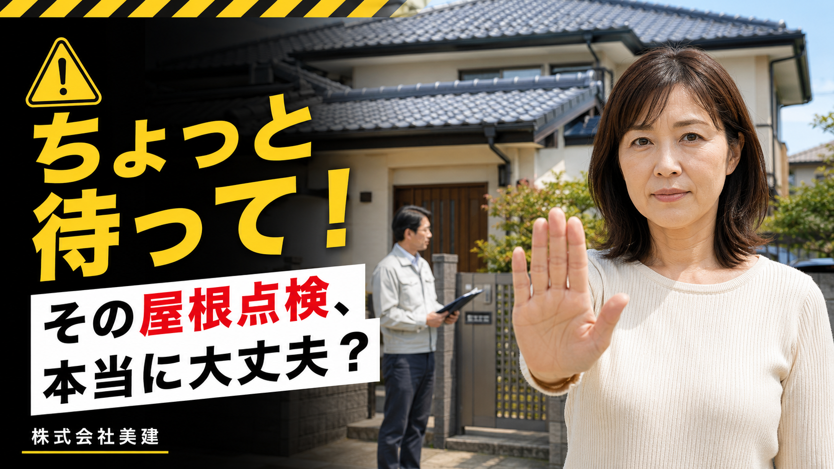 🏠ちょっと待って！その屋根点検、本当に大丈夫？高齢のご家族を訪問業者・悪質リフォームから守る方法【福島市・伊達市・伊達郡・二本松市】