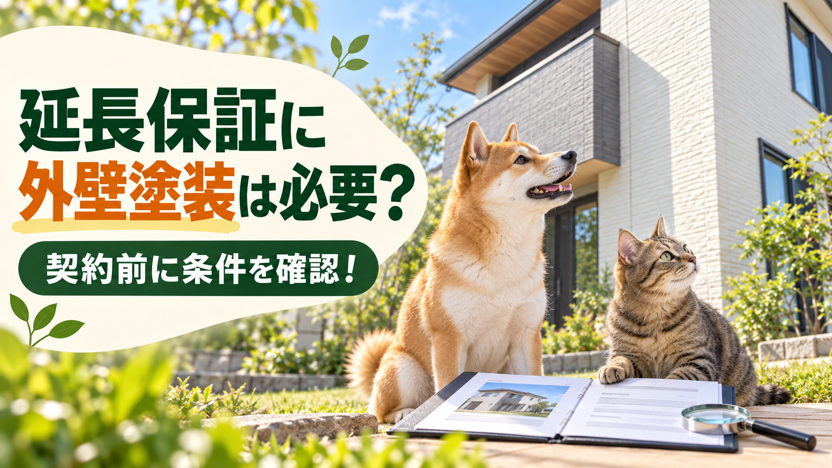 🏠ハウスメーカーの延長保証に外壁塗装は必要？契約前に確認したい条件と注意点