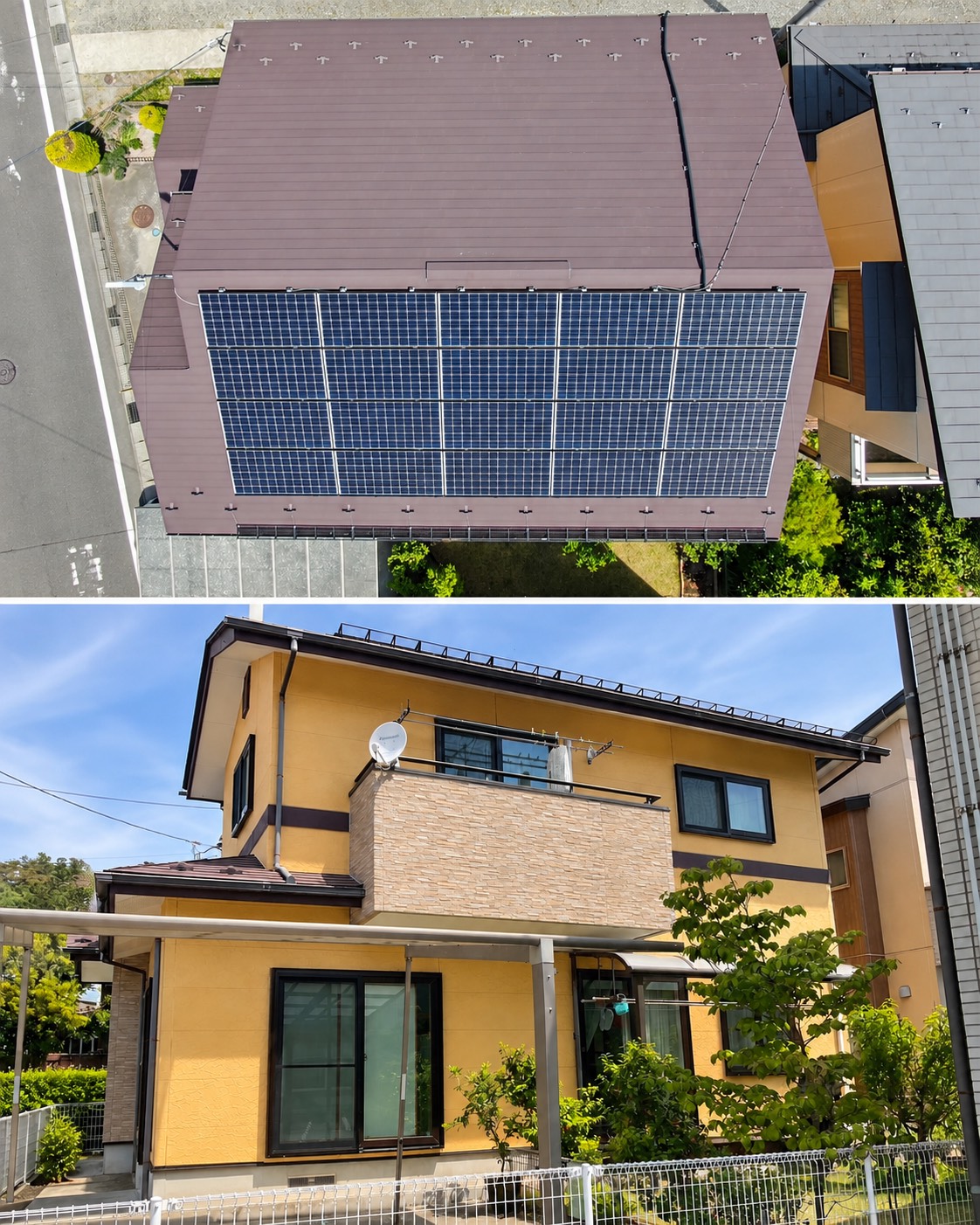 🏠【福島市A様邸】屋根・外壁塗装工事が完了しました！トップコート＆カラーシミュレーションで上品な外観へ✨【福島市・伊達市・伊達郡・二本松市】 02